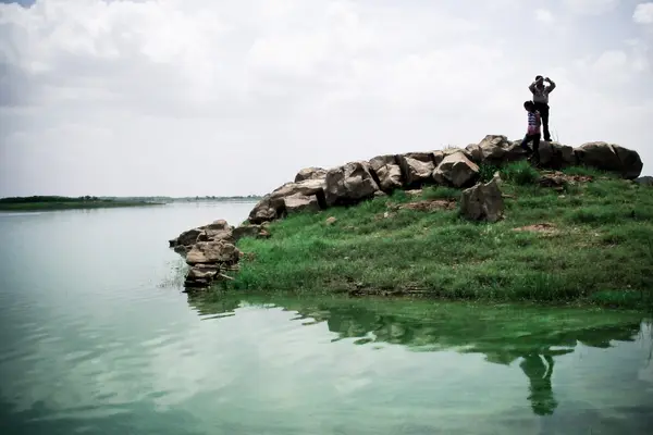 Rudramata Dam. A rain water reservoir that supplies water to deserted areas around capital