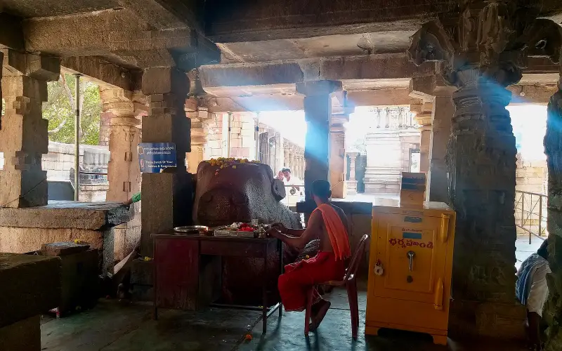 15th century Yaganti Umamahesvara temple, Andhra Pradesh India - 117