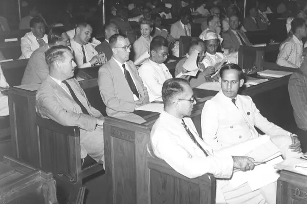 Delegates at plenary session of ILO Delhi conference