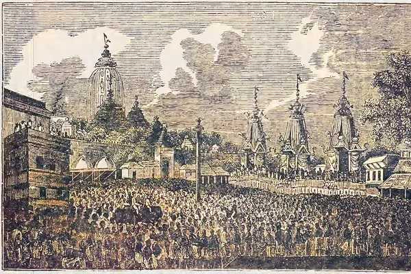 Rath Yatra, Puri, 1895 sketch