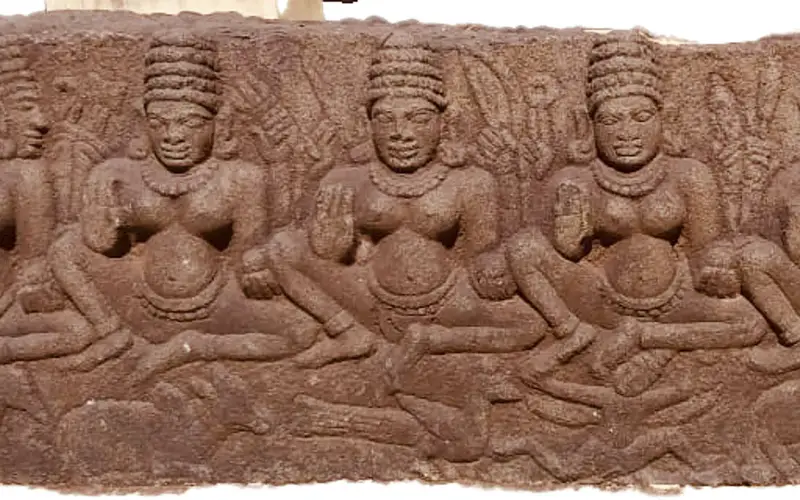 13th century Saptamatrikas Panagal Group of Temples ruins, Sakti tradition