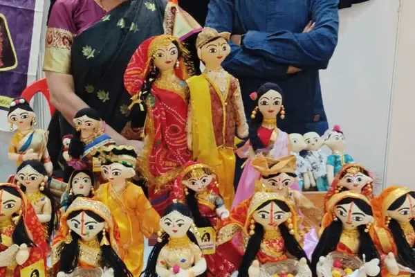 Ranjan Mistry Indian Social Entrepreneur with Namita Azad Kanyaputri Dolls Artist